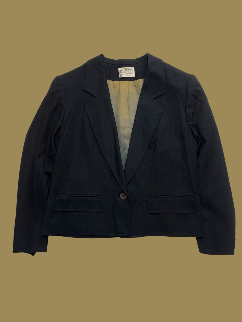 Vintage Pendleton Wool Black Blazer